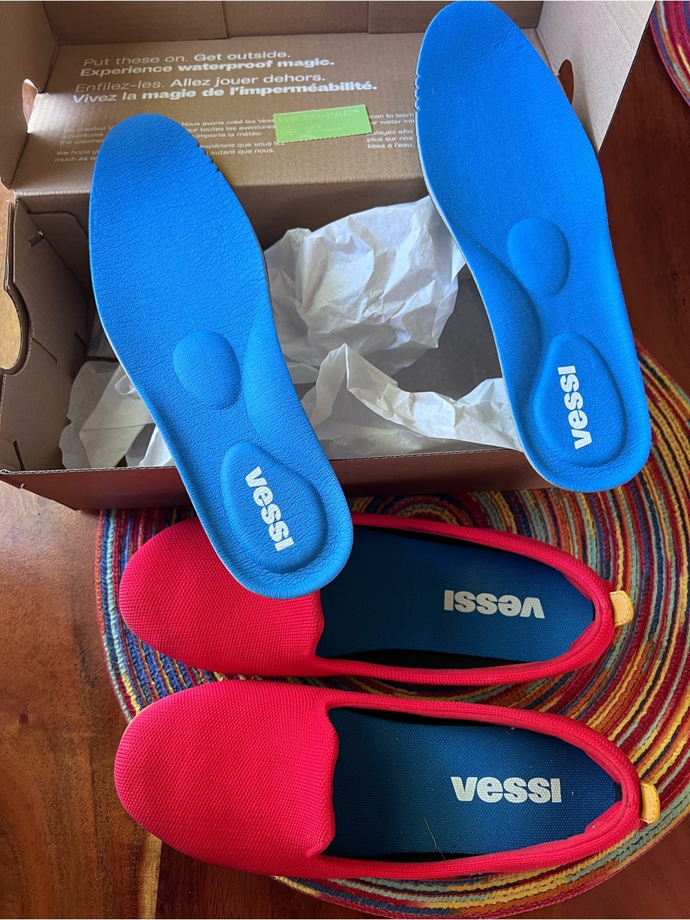 3/$200🪴— Vessi Market Slip-On Flats in Berry/Spice,  size 8